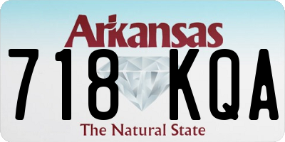 AR license plate 718KQA