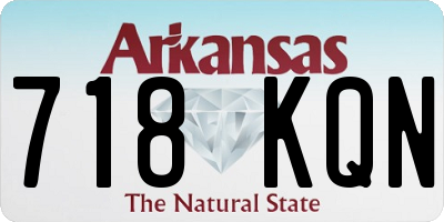 AR license plate 718KQN