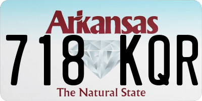AR license plate 718KQR