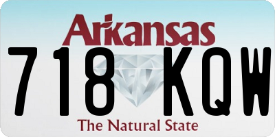 AR license plate 718KQW