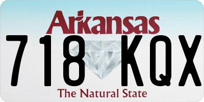 AR license plate 718KQX