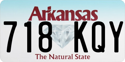 AR license plate 718KQY