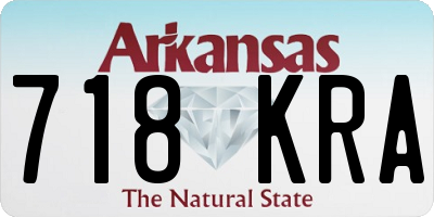 AR license plate 718KRA