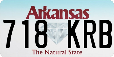 AR license plate 718KRB