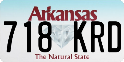 AR license plate 718KRD