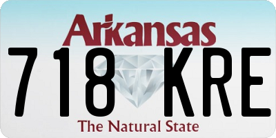 AR license plate 718KRE