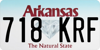 AR license plate 718KRF