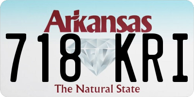 AR license plate 718KRI