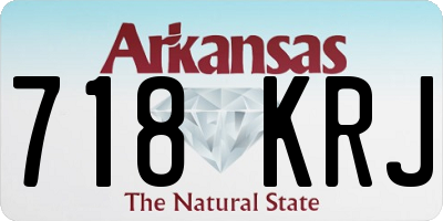 AR license plate 718KRJ