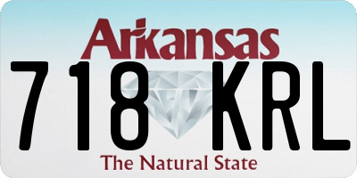 AR license plate 718KRL
