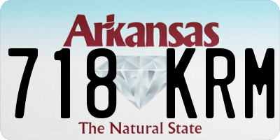 AR license plate 718KRM