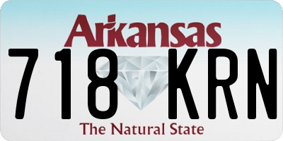 AR license plate 718KRN