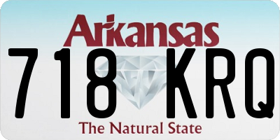 AR license plate 718KRQ
