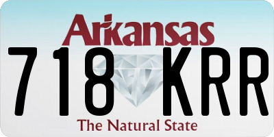 AR license plate 718KRR