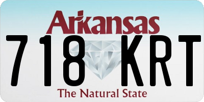 AR license plate 718KRT