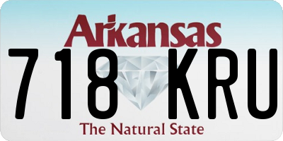 AR license plate 718KRU