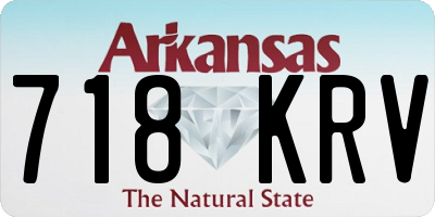 AR license plate 718KRV