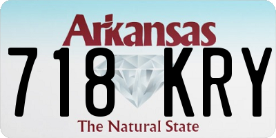 AR license plate 718KRY