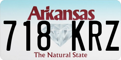 AR license plate 718KRZ