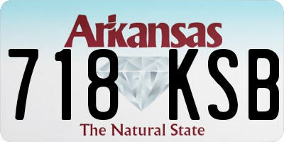 AR license plate 718KSB