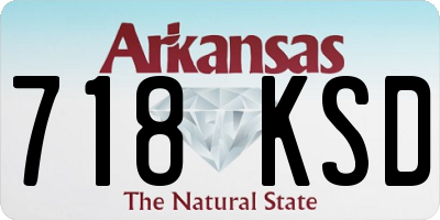 AR license plate 718KSD