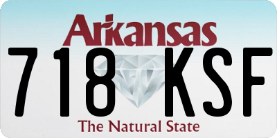 AR license plate 718KSF