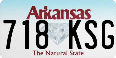 AR license plate 718KSG