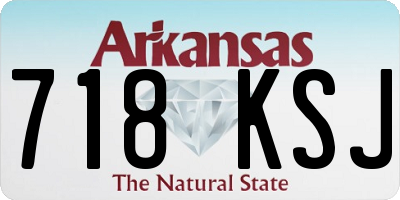 AR license plate 718KSJ