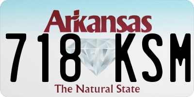 AR license plate 718KSM