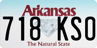AR license plate 718KSO