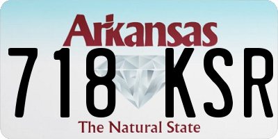 AR license plate 718KSR