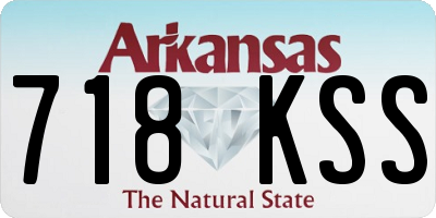 AR license plate 718KSS