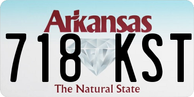 AR license plate 718KST