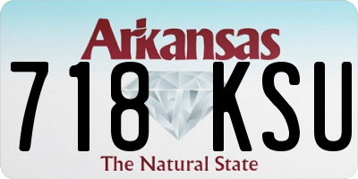 AR license plate 718KSU