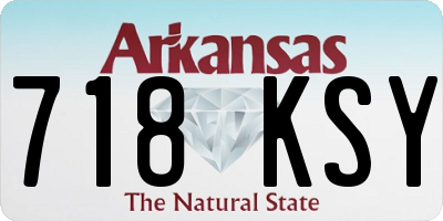 AR license plate 718KSY
