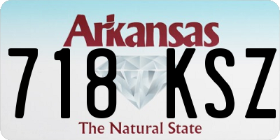 AR license plate 718KSZ