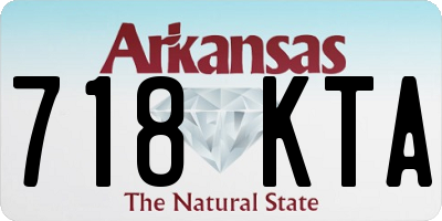AR license plate 718KTA