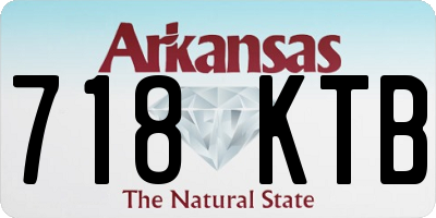 AR license plate 718KTB