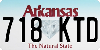 AR license plate 718KTD