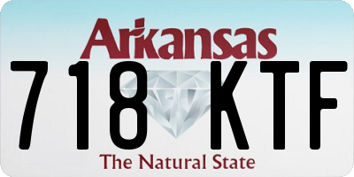 AR license plate 718KTF