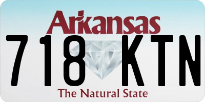 AR license plate 718KTN