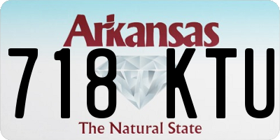 AR license plate 718KTU