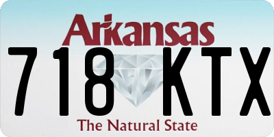 AR license plate 718KTX