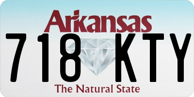AR license plate 718KTY