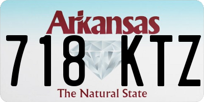 AR license plate 718KTZ