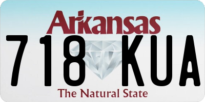 AR license plate 718KUA