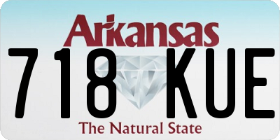 AR license plate 718KUE