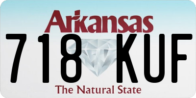 AR license plate 718KUF