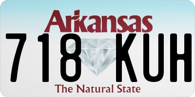 AR license plate 718KUH
