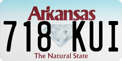 AR license plate 718KUI